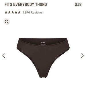 nwt skims fits everybody thong